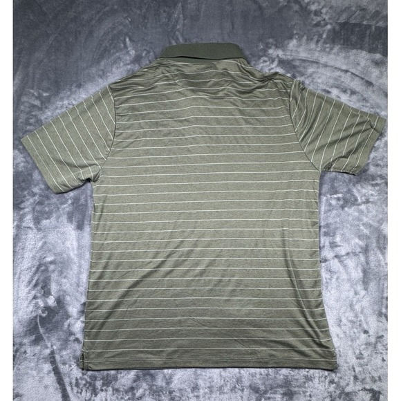 Lot of 2 Glacier Performance Men's L Polo Shirt Harbor Gray Green Stripe - Picture 8 of 15